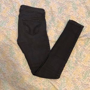 Hollister Dark Gray/Black Super Skinny Jeans